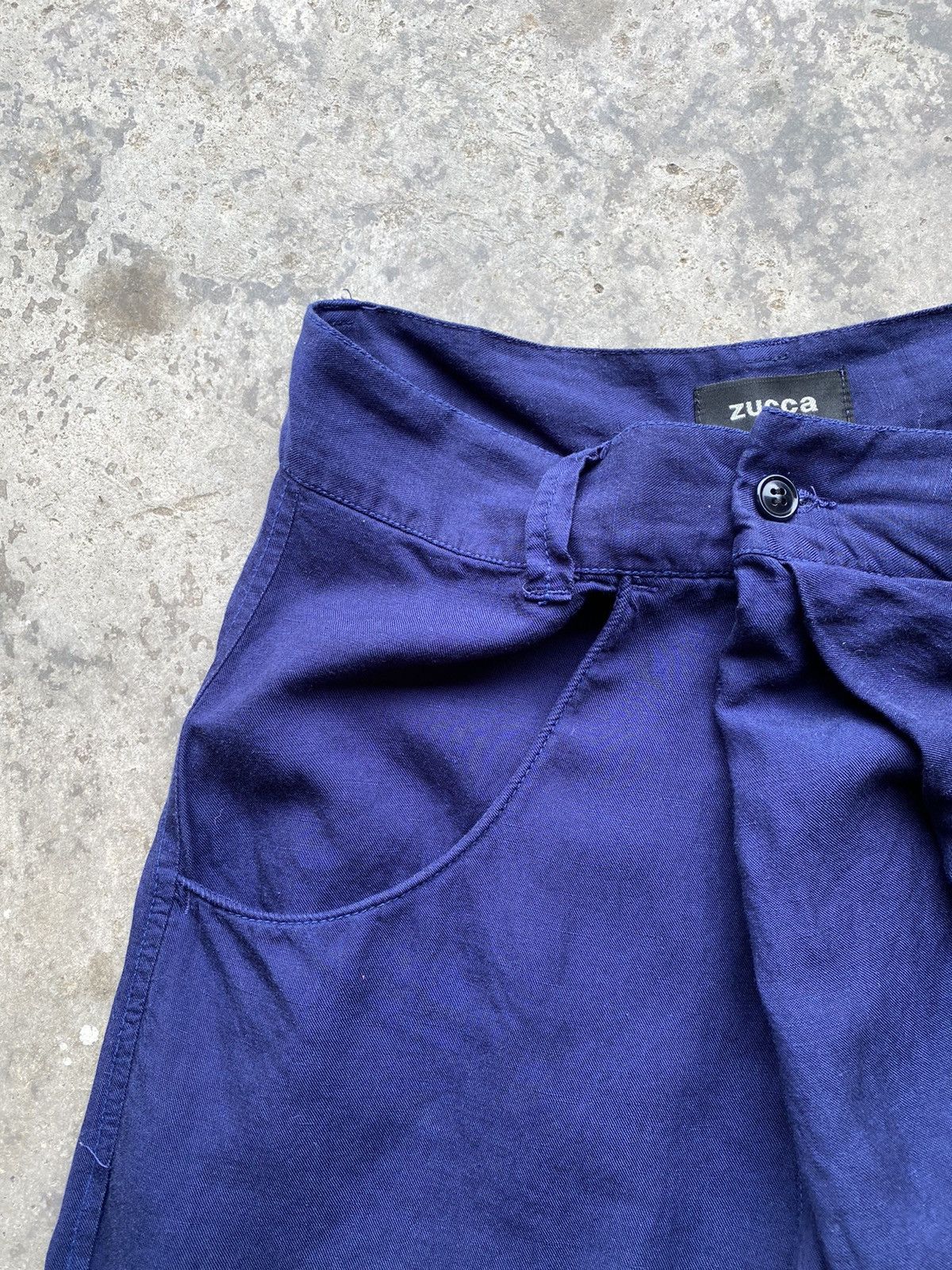 CABANE de ZUCCa 💥ZUCCA by Issey Miyake “Asymmetrical” Baggy Rare Design Pant Size US 30 / EU 46 - 8 Thumbnail