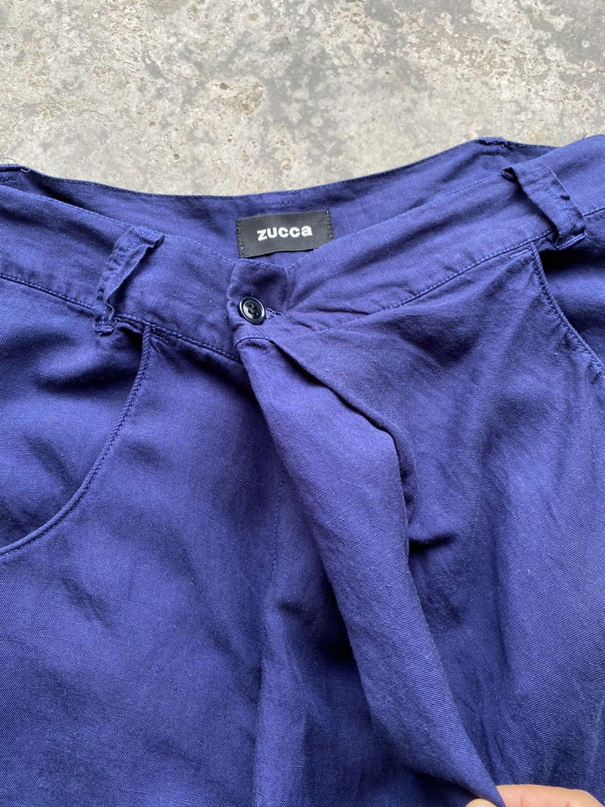 CABANE de ZUCCa 💥ZUCCA by Issey Miyake “Asymmetrical” Baggy Rare Design Pant Size US 30 / EU 46 - 3 Thumbnail