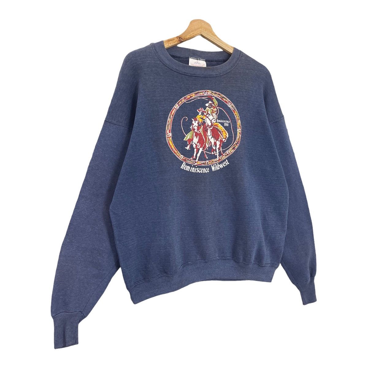 Vintage Vintage 90s Reminiscense Wildwest Crewneck Sweatshirt Size M Size US M / EU 48-50 / 2 - 2 Thumbnail