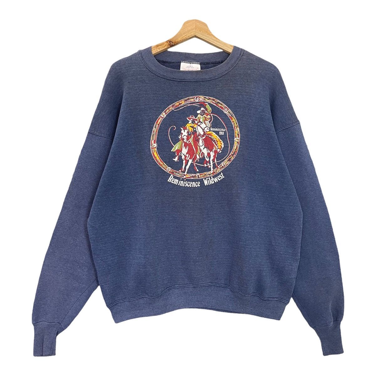 Vintage Vintage 90s Reminiscense Wildwest Crewneck Sweatshirt Size M Size US M / EU 48-50 / 2 - 1 Thumbnail