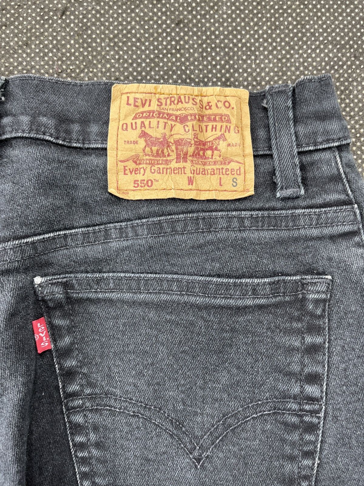 Levi's × Vintage 90s Vintage levis 550 Black Jeans - J619 Size 29" - 10 Thumbnail