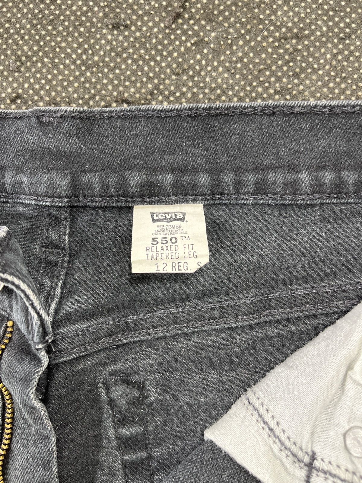 Levi's × Vintage 90s Vintage levis 550 Black Jeans - J619 Size 29" - 8 Thumbnail