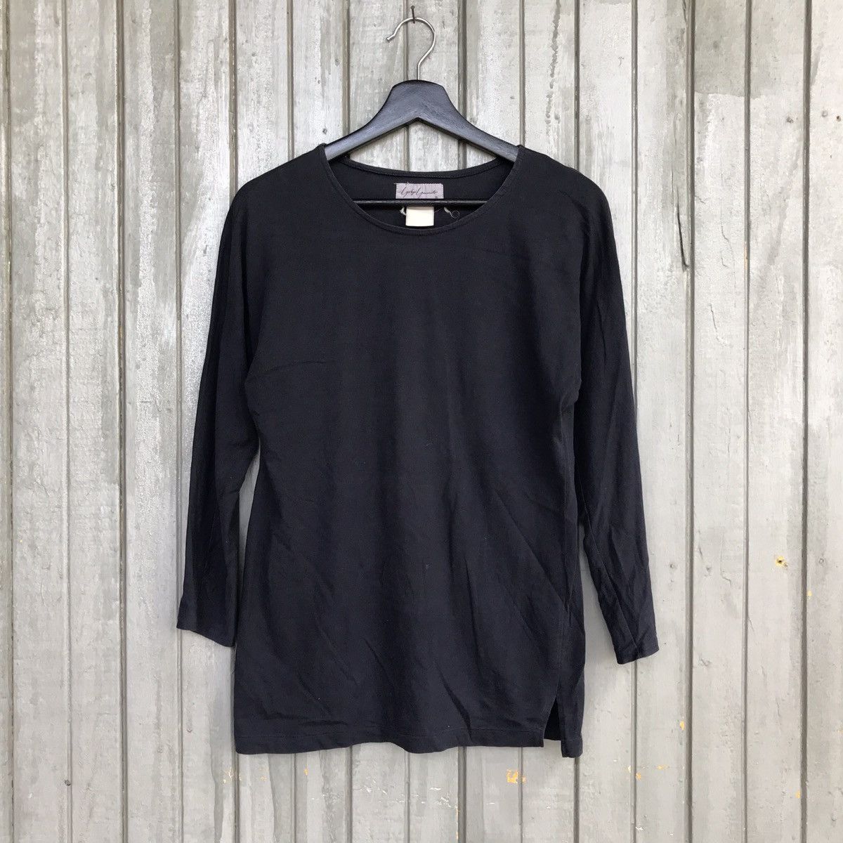 Japanese Brand × Y's × Yohji Yamamoto 🔥YOHJI YAMAMOTO signature black Plain long sleeve tees Size US S / EU 44-46 / 1 - 1 Thumbnail