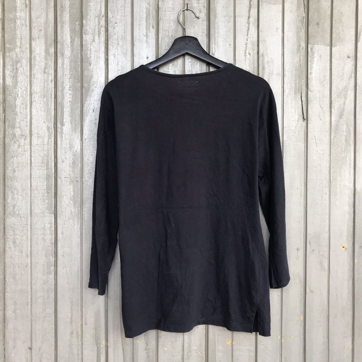 Japanese Brand × Y's × Yohji Yamamoto 🔥YOHJI YAMAMOTO signature black Plain long sleeve tees Size US S / EU 44-46 / 1 - 2 Thumbnail