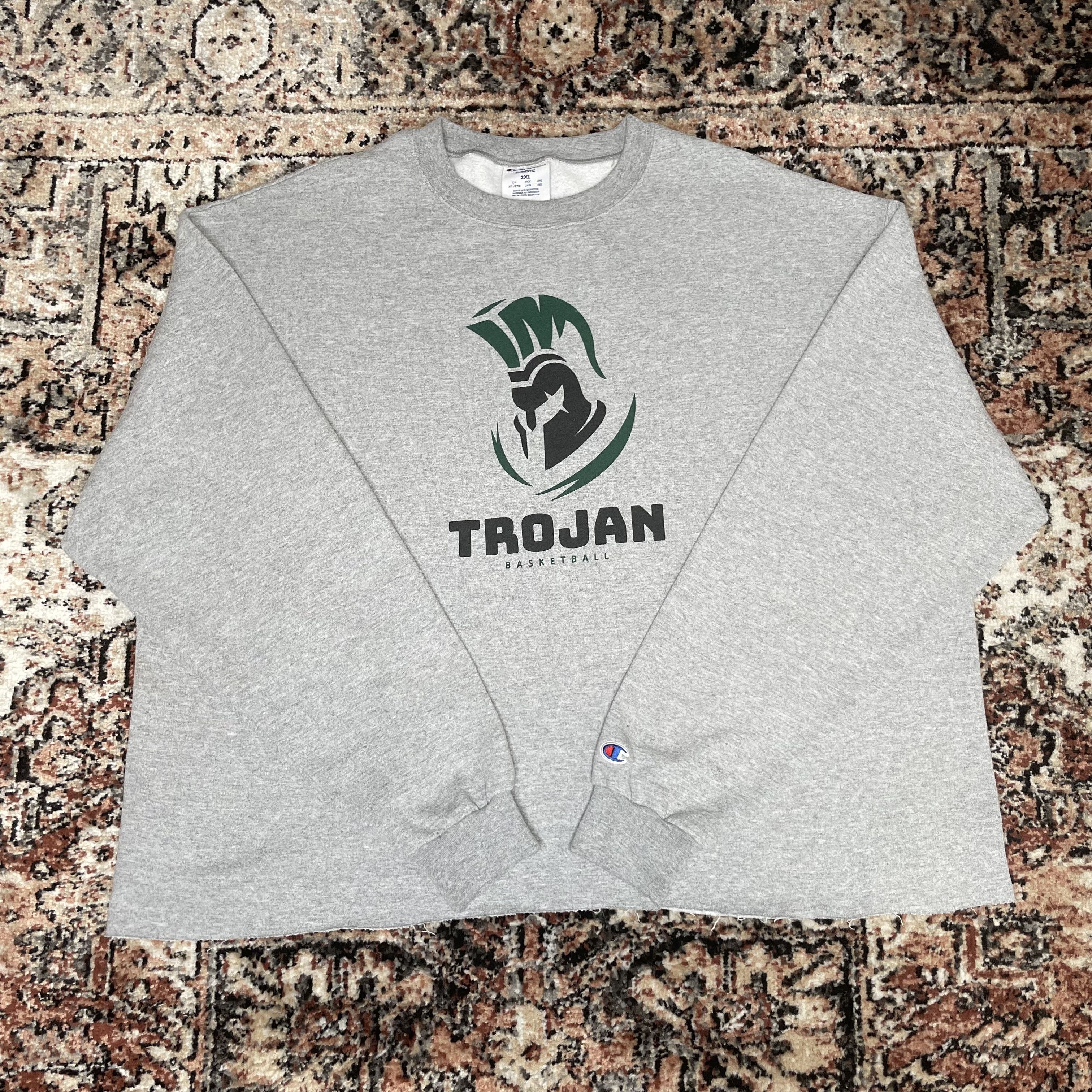 Champion Champion Trojan Basketball Cropped Sweater Size US XXL / EU 58 / 5 - 1 Thumbnail