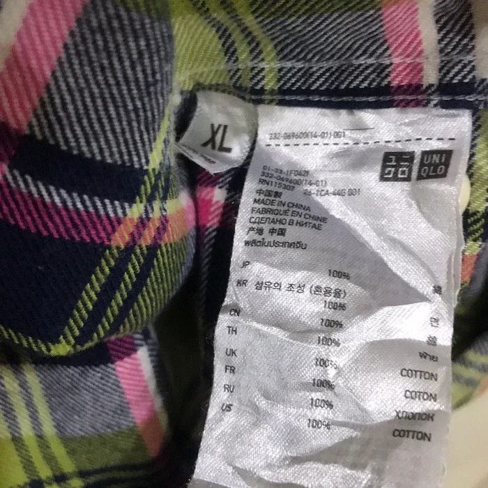 Flannel Japanese Brand Uniqlo Flannel Shirt Button Up Size US XL / EU 56 / 4 - 7 Thumbnail