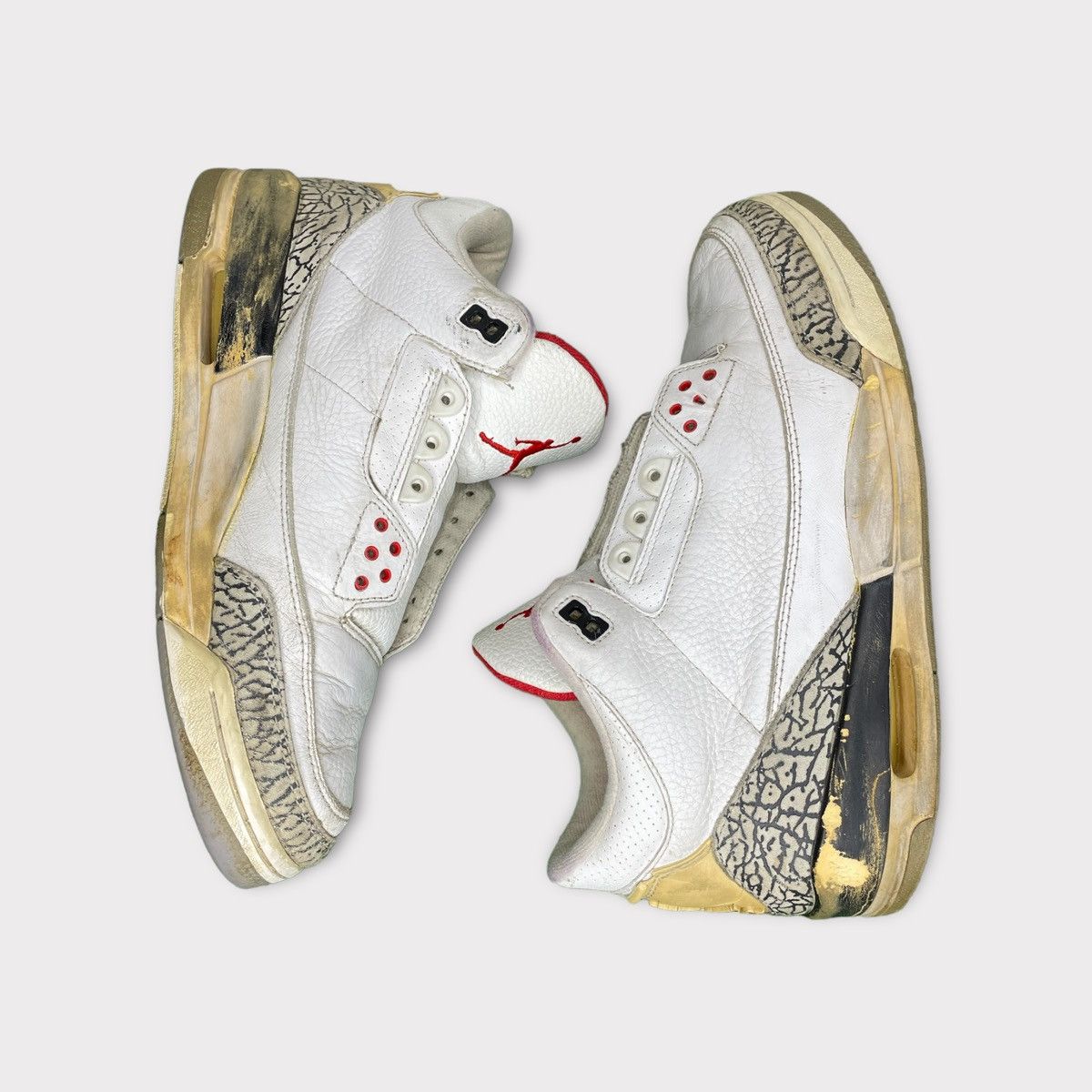 Jordan Brand Nike Air Jordan 3 White Cement 2003 Sz 11.5 Size US 11.5 / EU 44-45 - 5 Thumbnail