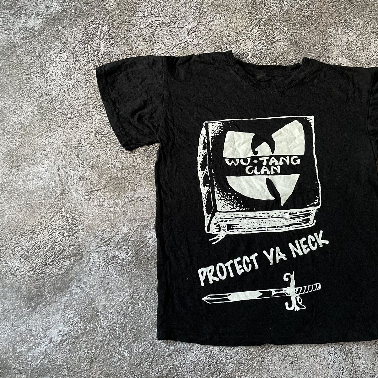 Vintage Vintage 90s Wu Tang Graphic Tee Sun Faded Streetwear Boxy S Size US S / EU 44-46 / 1 - 4 Thumbnail