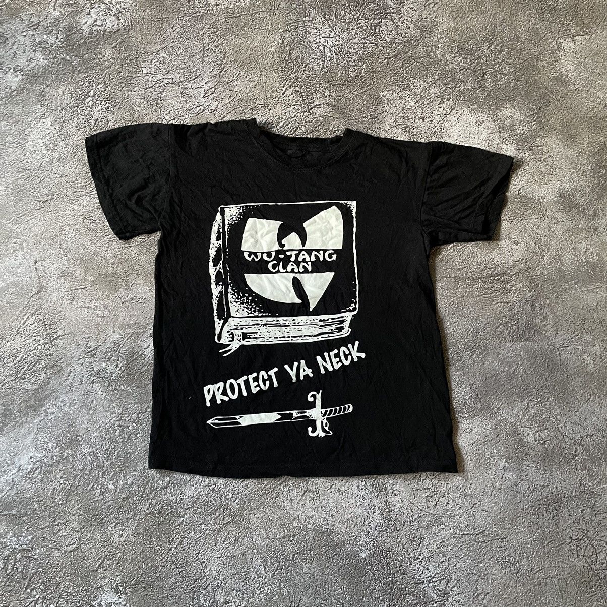 Vintage Vintage 90s Wu Tang Graphic Tee Sun Faded Streetwear Boxy S Size US S / EU 44-46 / 1 - 3 Thumbnail