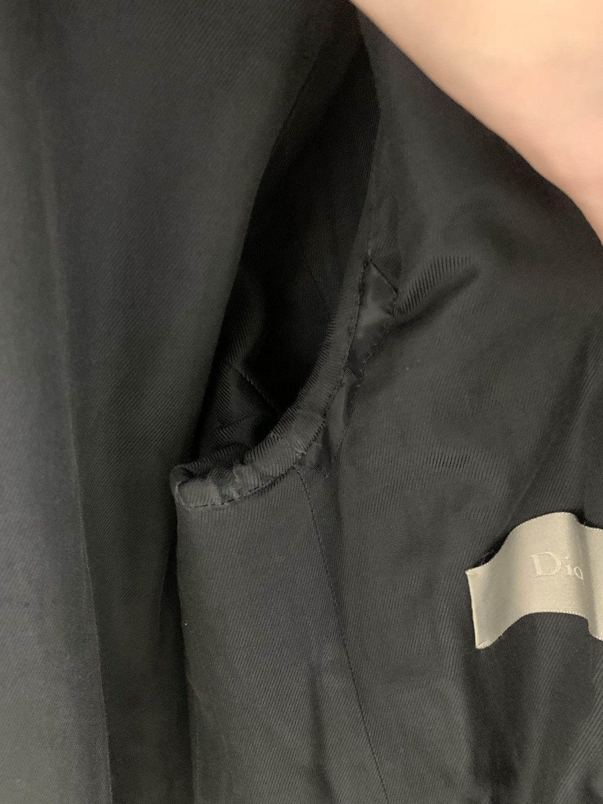 Dior × Hedi Slimane Dior Homme AW03 "Luster" Heavy Black Coat Size US M / EU 48-50 / 2 - 15 Thumbnail
