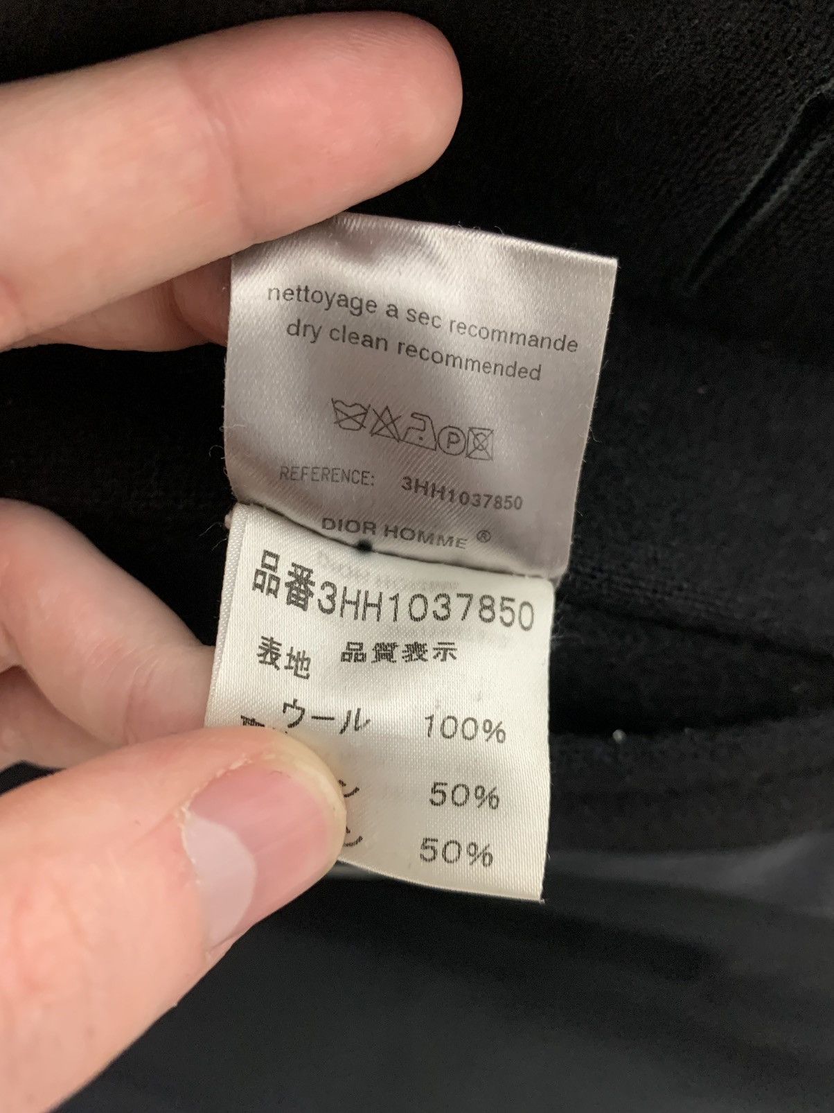 Dior × Hedi Slimane Dior Homme AW03 "Luster" Heavy Black Coat Size US M / EU 48-50 / 2 - 19 Thumbnail