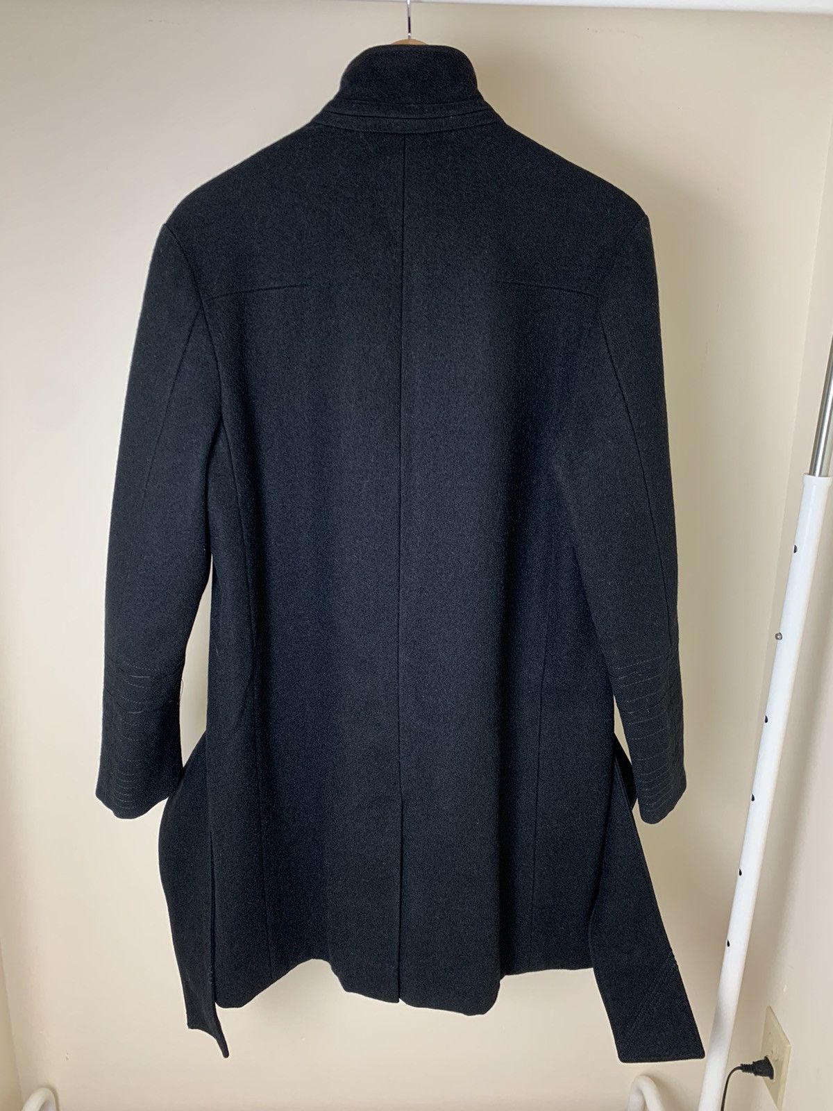 Dior × Hedi Slimane Dior Homme AW03 "Luster" Heavy Black Coat Size US M / EU 48-50 / 2 - 8 Thumbnail