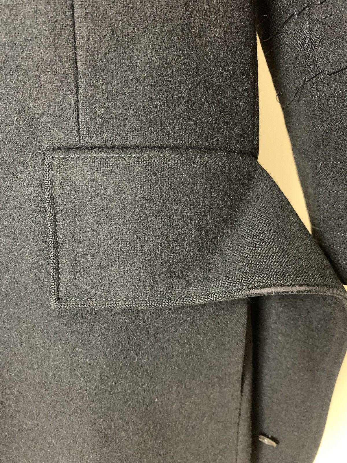 Dior × Hedi Slimane Dior Homme AW03 "Luster" Heavy Black Coat Size US M / EU 48-50 / 2 - 3 Thumbnail