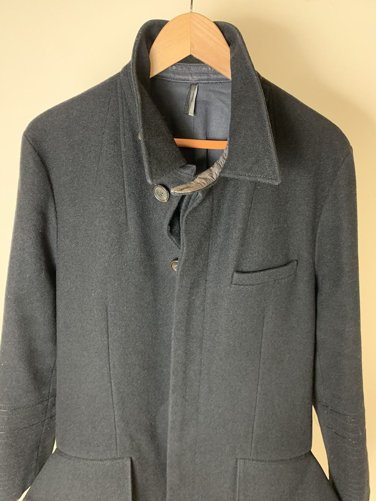 Dior × Hedi Slimane Dior Homme AW03 "Luster" Heavy Black Coat Size US M / EU 48-50 / 2 - 6 Thumbnail