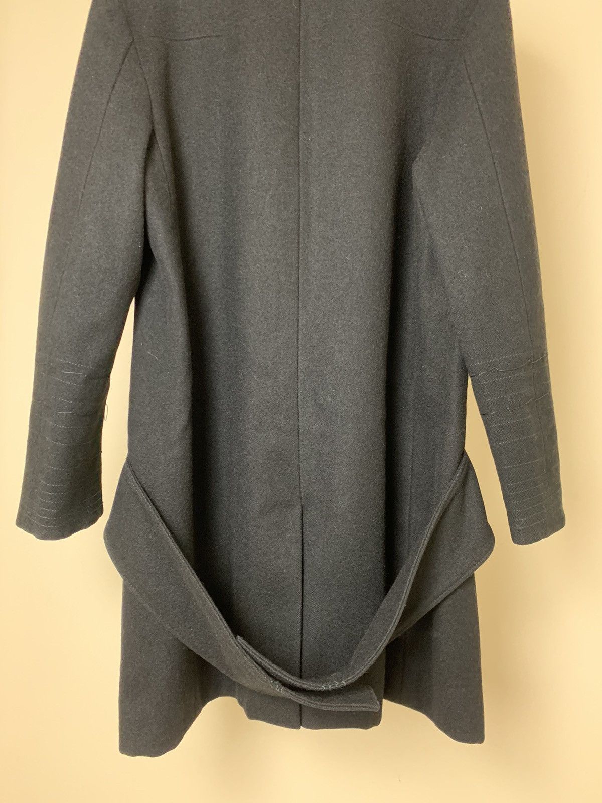 Dior × Hedi Slimane Dior Homme AW03 "Luster" Heavy Black Coat Size US M / EU 48-50 / 2 - 12 Thumbnail