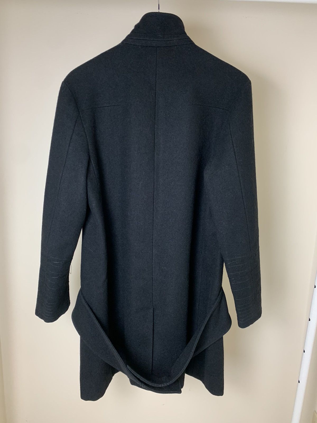 Dior × Hedi Slimane Dior Homme AW03 "Luster" Heavy Black Coat Size US M / EU 48-50 / 2 - 10 Thumbnail