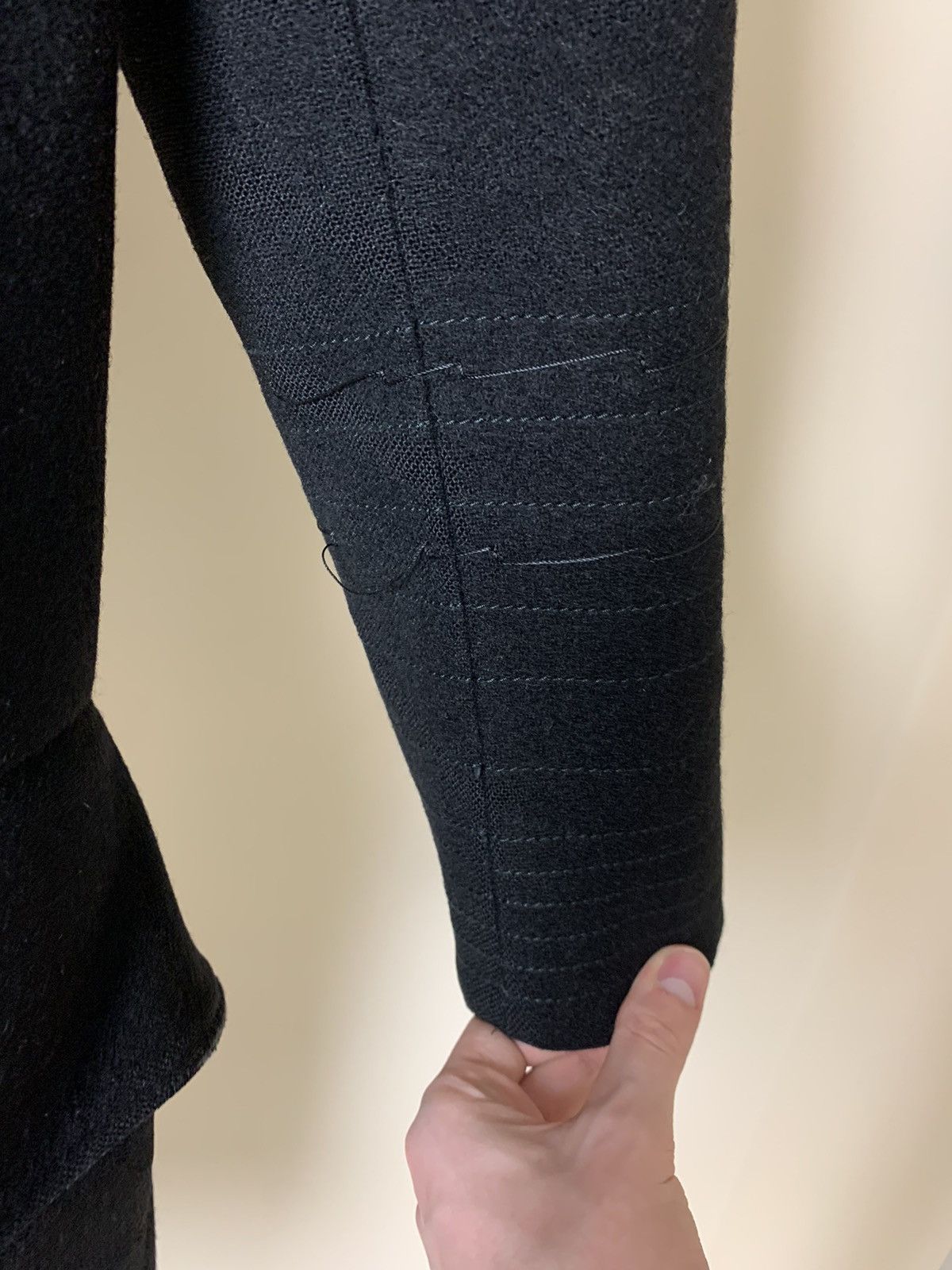 Dior × Hedi Slimane Dior Homme AW03 "Luster" Heavy Black Coat Size US M / EU 48-50 / 2 - 21 Thumbnail