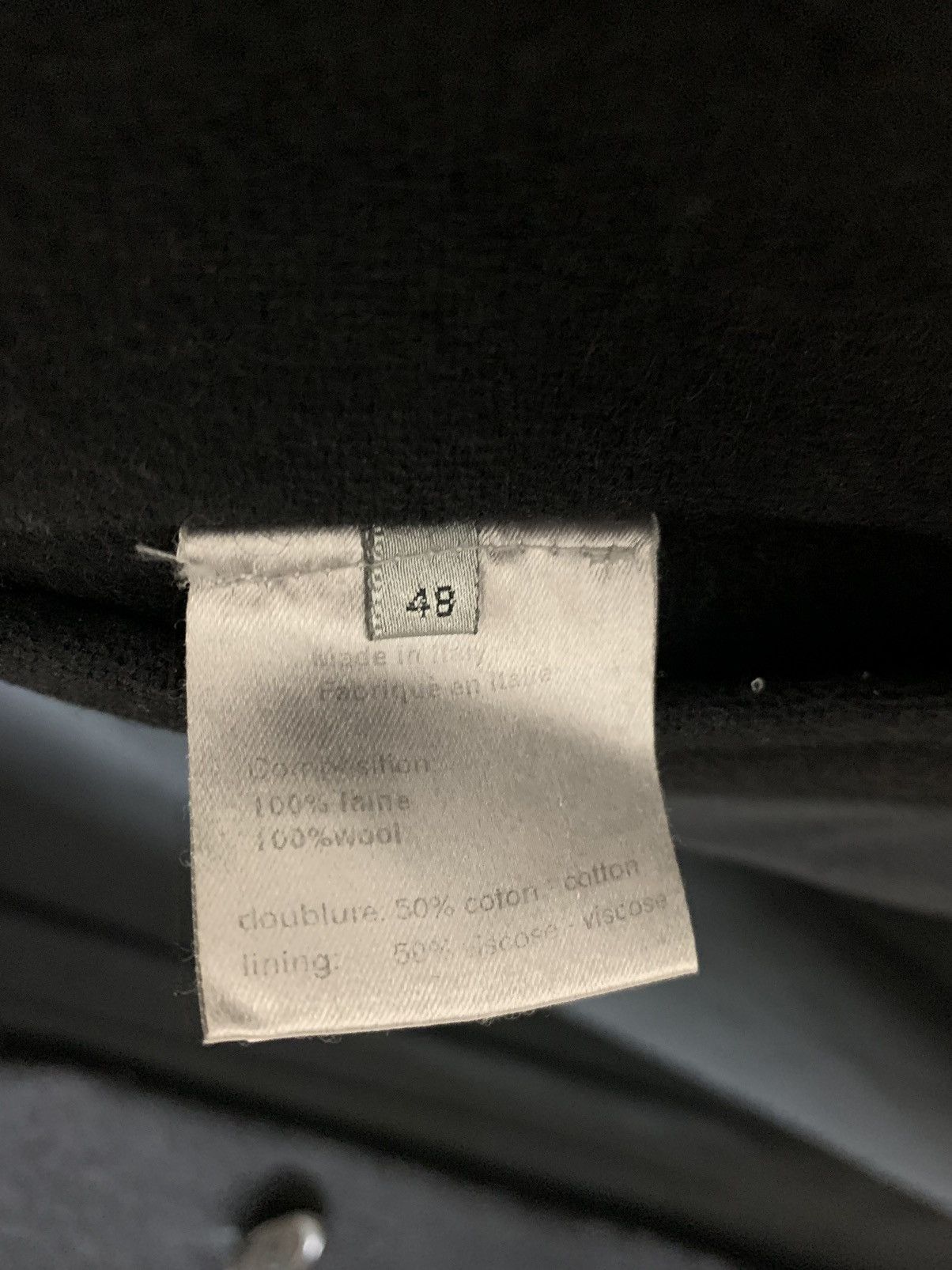 Dior × Hedi Slimane Dior Homme AW03 "Luster" Heavy Black Coat Size US M / EU 48-50 / 2 - 18 Thumbnail