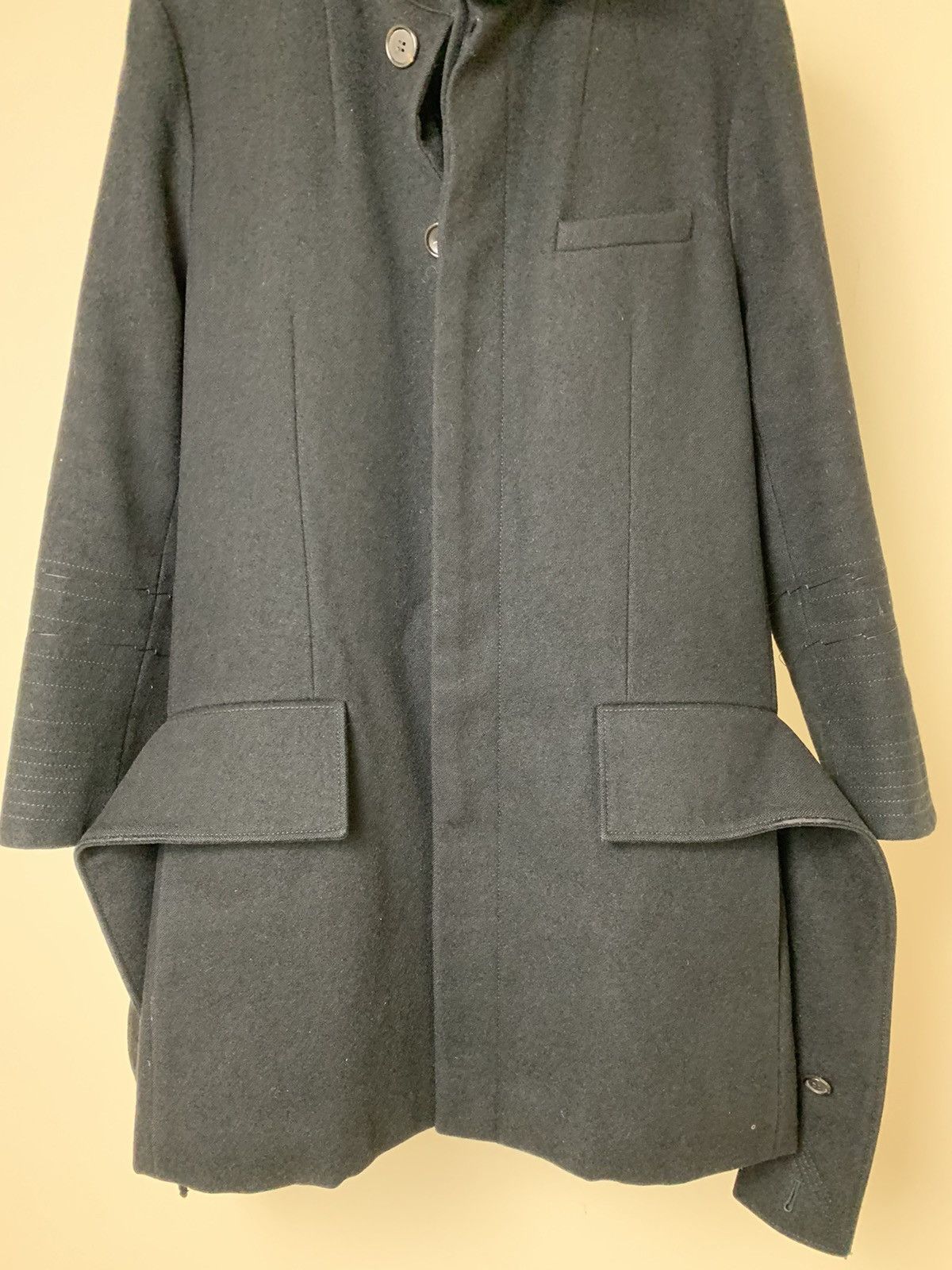Dior × Hedi Slimane Dior Homme AW03 "Luster" Heavy Black Coat Size US M / EU 48-50 / 2 - 7 Thumbnail