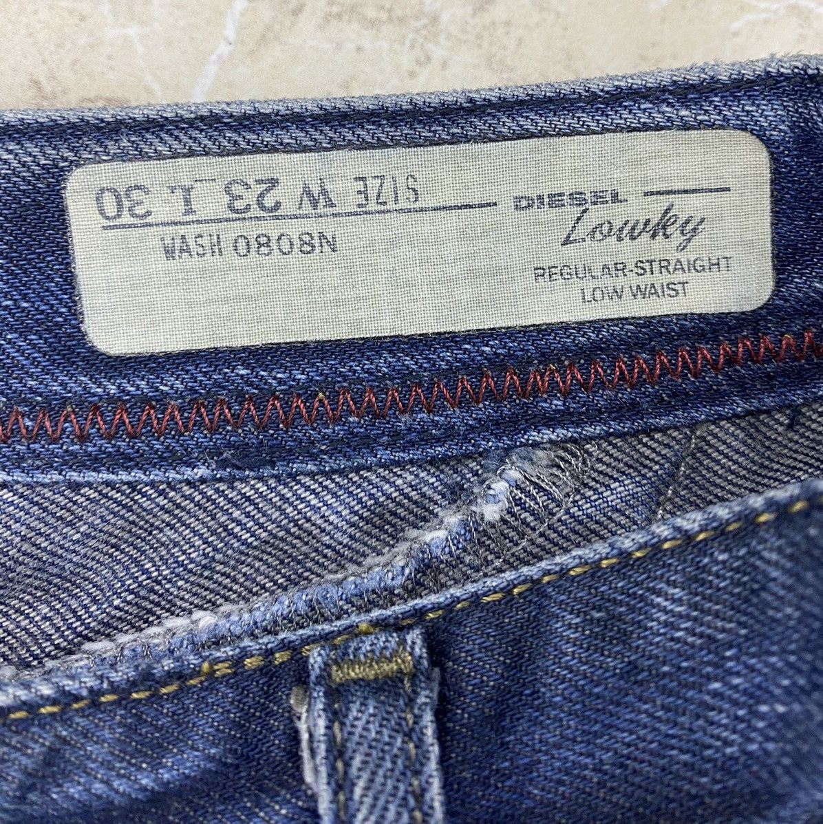 Diesel Industry Lowky Regular Straight Low Waist Denim