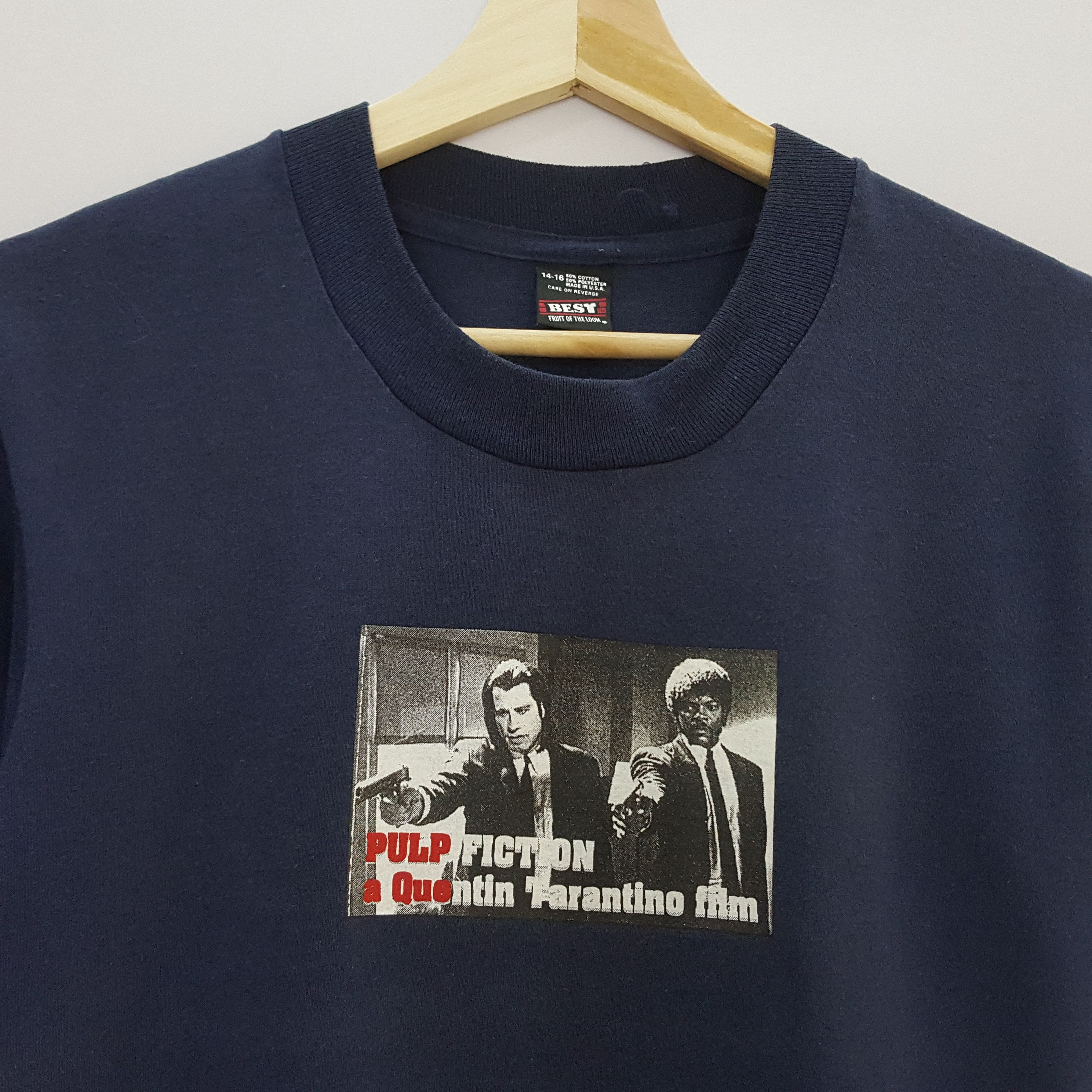 Vintage Vintage 90's Pulp Fiction Film by Quentin Tarantino t-shirt Size US S / EU 44-46 / 1 - 3 Thumbnail
