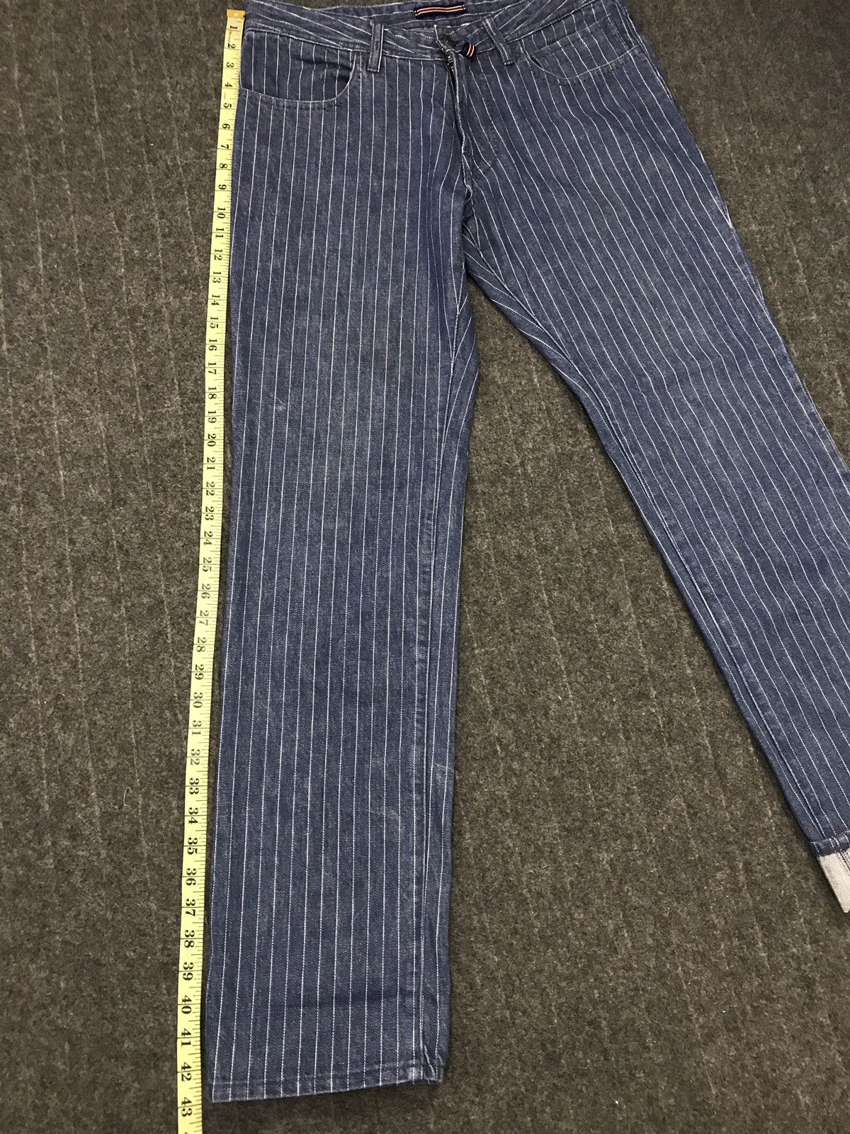 Japanese Brand Rare Stripe Male & Co Simple Denim Japan Size US 33 - 16 Thumbnail