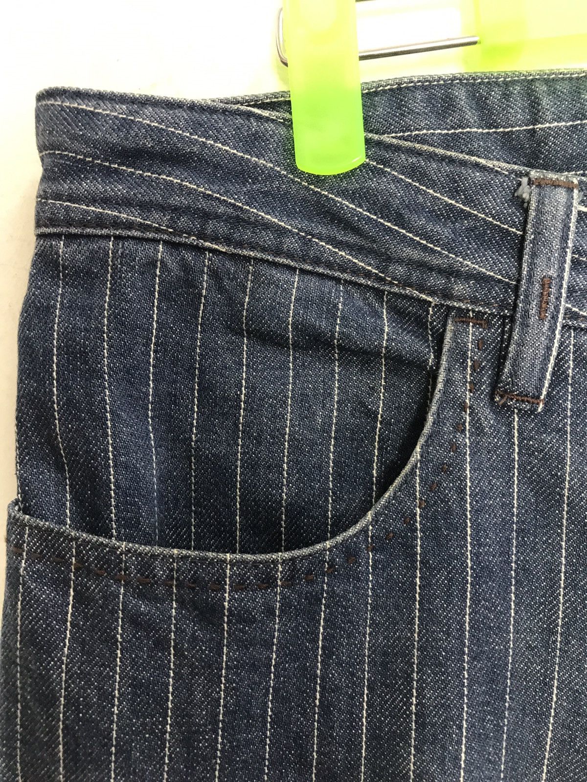 Japanese Brand Rare Stripe Male & Co Simple Denim Japan Size US 33 - 6 Thumbnail