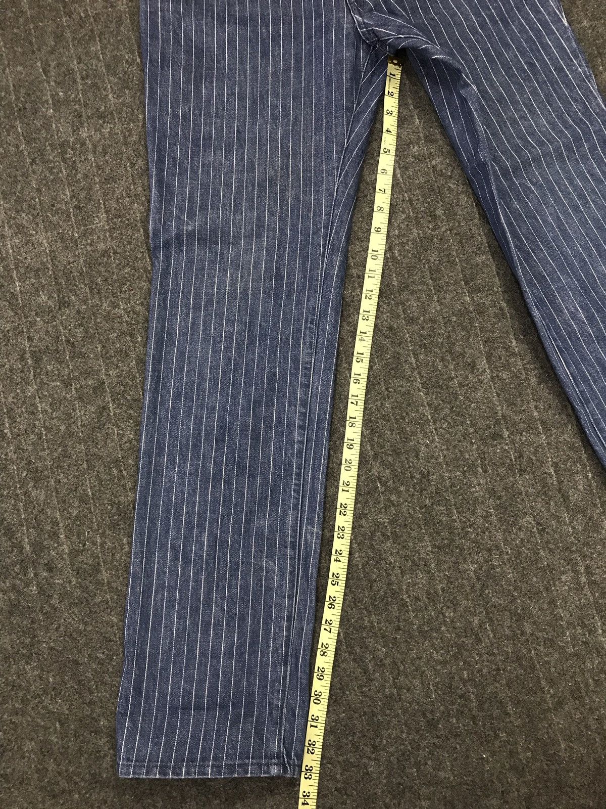 Japanese Brand Rare Stripe Male & Co Simple Denim Japan Size US 33 - 17 Thumbnail