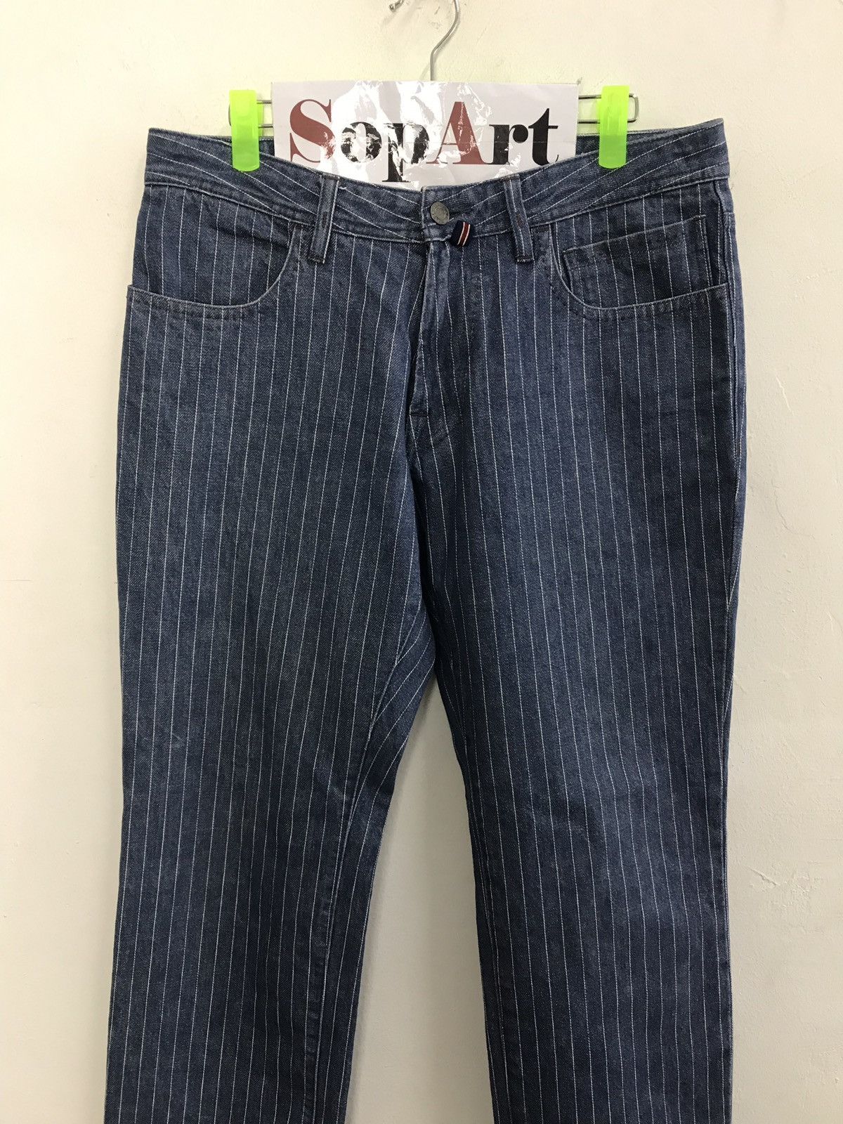 Japanese Brand Rare Stripe Male & Co Simple Denim Japan Size US 33 - 3 Thumbnail