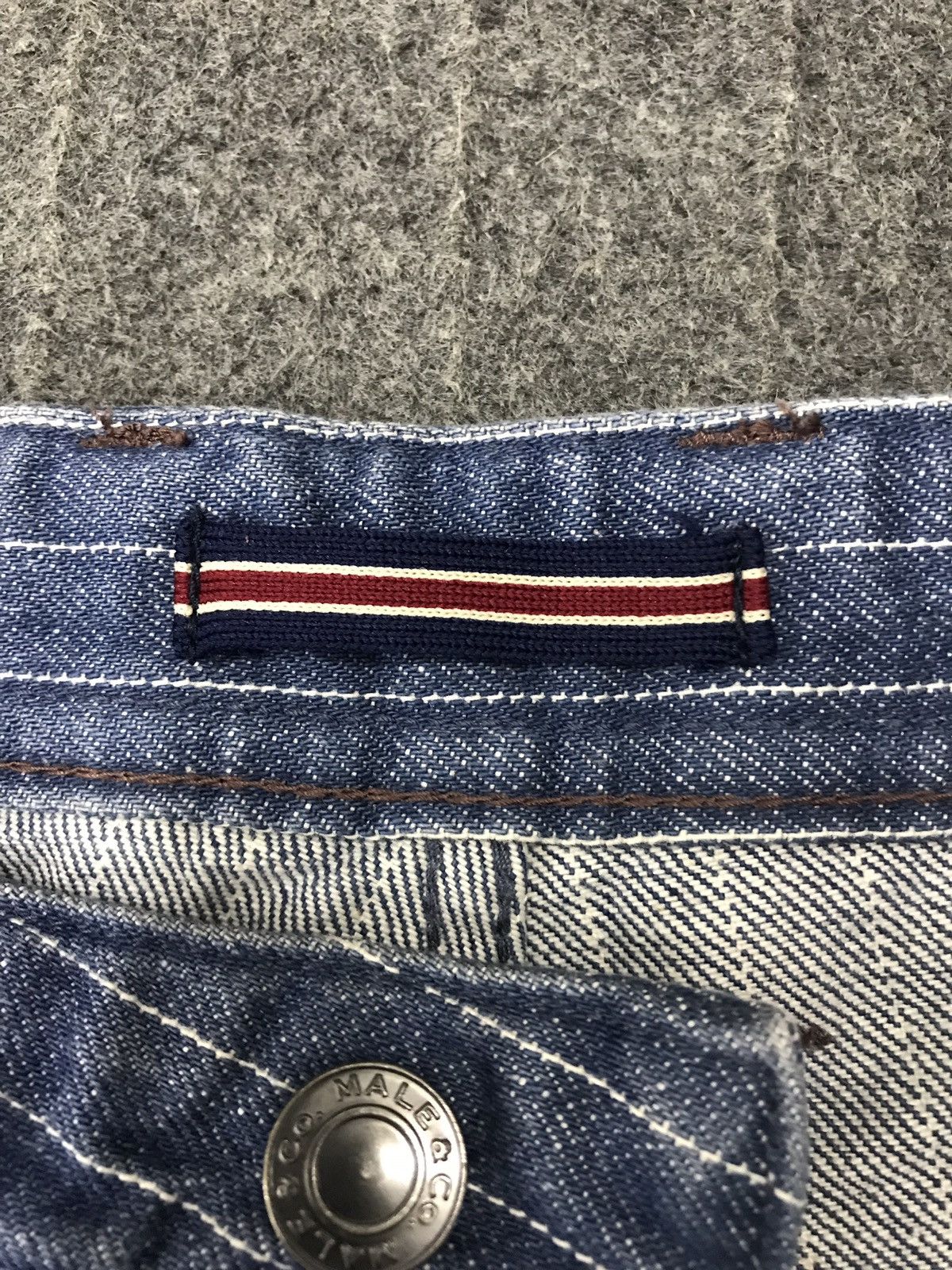 Japanese Brand Rare Stripe Male & Co Simple Denim Japan Size US 33 - 9 Thumbnail