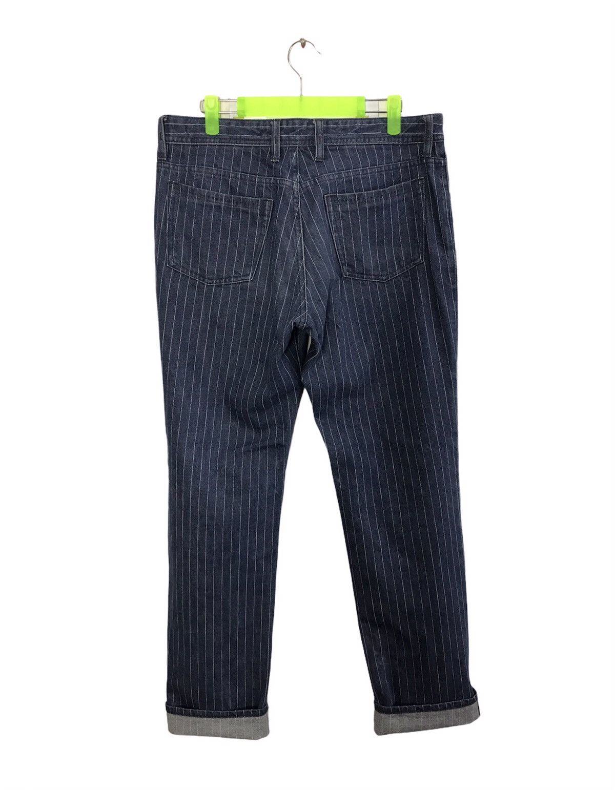 Japanese Brand Rare Stripe Male & Co Simple Denim Japan Size US 33 - 2 Thumbnail