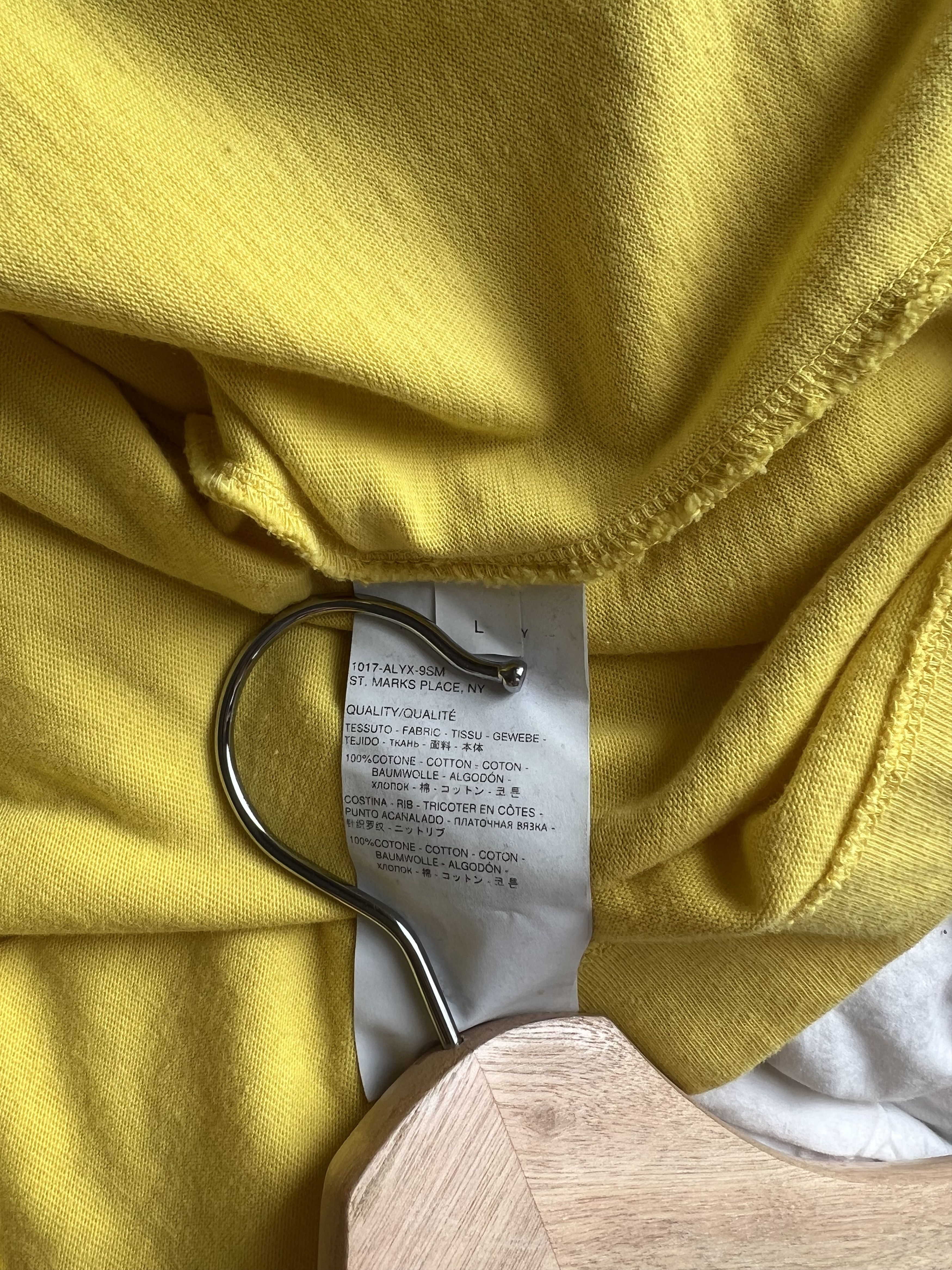 1017 ALYX 9SM 1017 Alyx 9SM Jersey Zip Jacket in Yellow Size US L / EU 52-54 / 3 - 7 Thumbnail