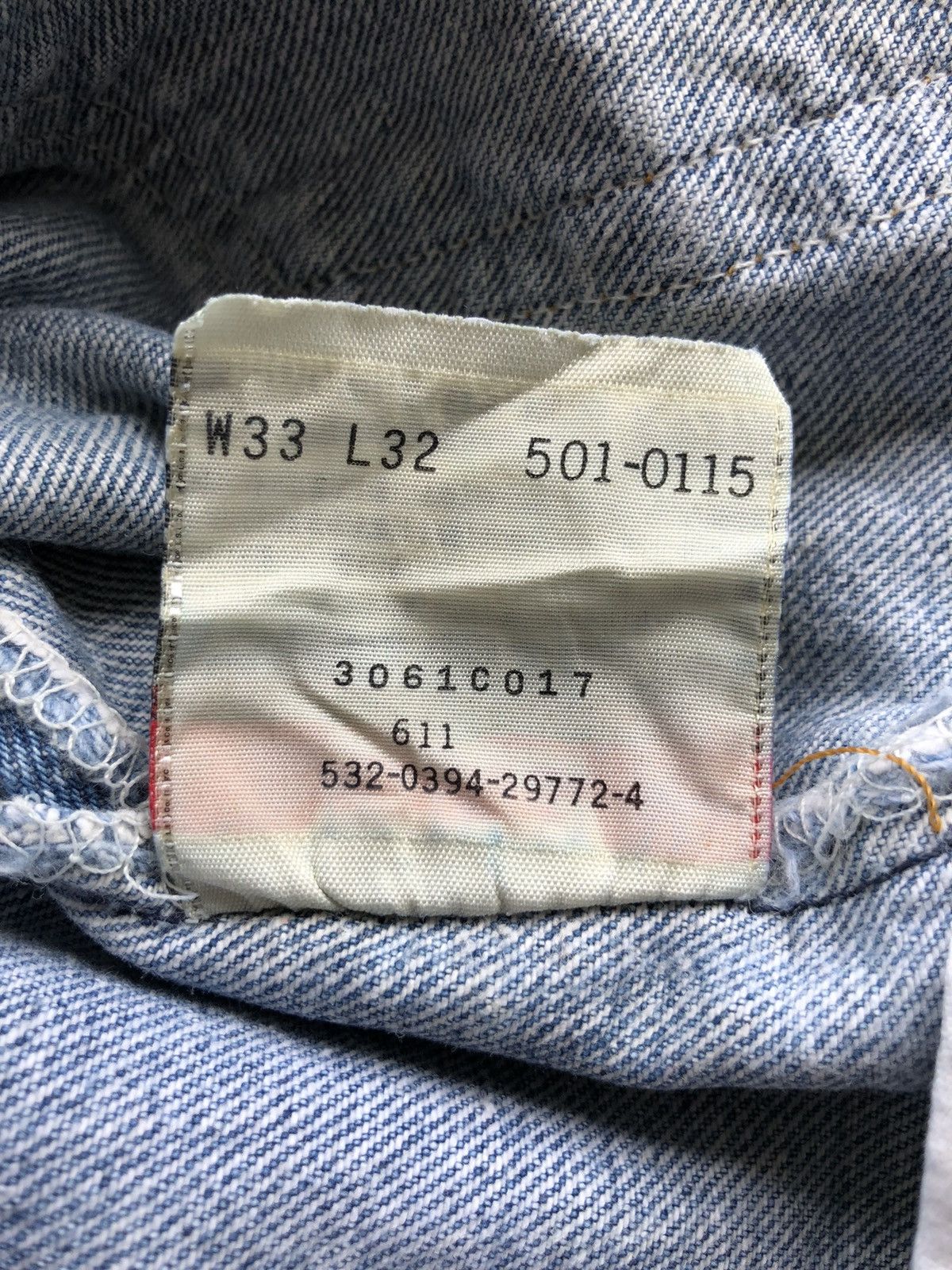 Levi's Vintage Clothing DOPE🔥80s Levi's 501 🇺🇸 Kurt Cobain Grunge Denim Size US 30 / EU 46 - 9 Thumbnail