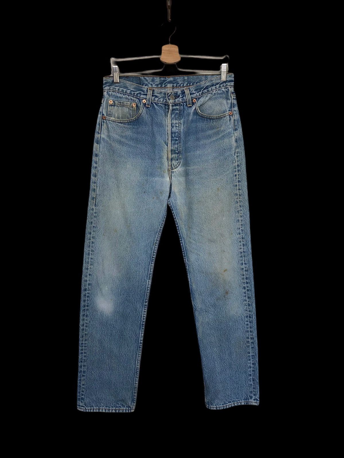 Levi's Vintage Clothing DOPE🔥80s Levi's 501 🇺🇸 Kurt Cobain Grunge Denim Size US 30 / EU 46 - 1 Thumbnail