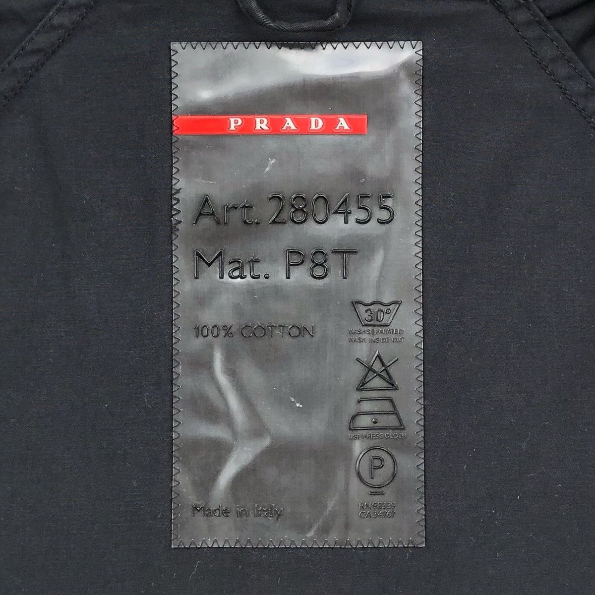 Prada Prada Sport Black Cotton Hooded Jacket Size US M / EU 48-50 / 2 - 17 Thumbnail