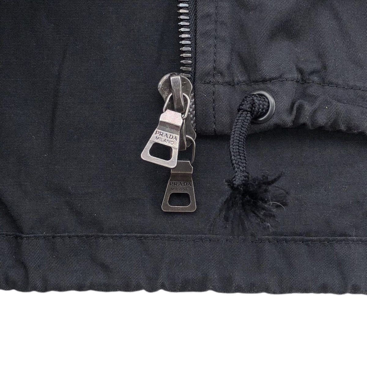 Prada Prada Sport Black Cotton Hooded Jacket Size US M / EU 48-50 / 2 - 14 Thumbnail
