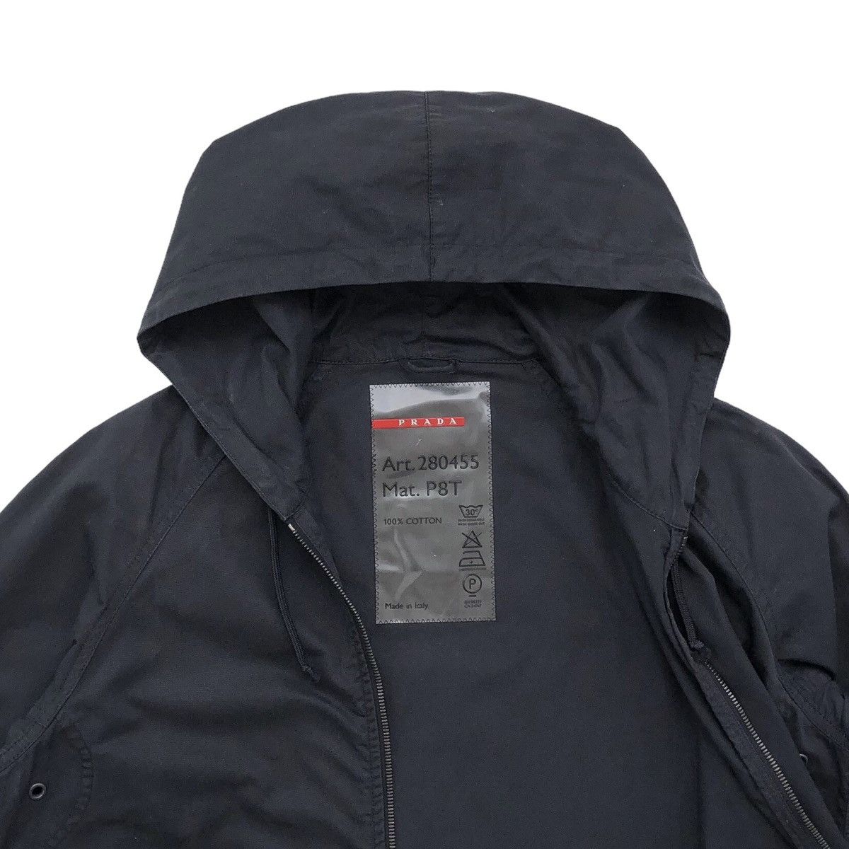 Prada Prada Sport Black Cotton Hooded Jacket Size US M / EU 48-50 / 2 - 4 Thumbnail