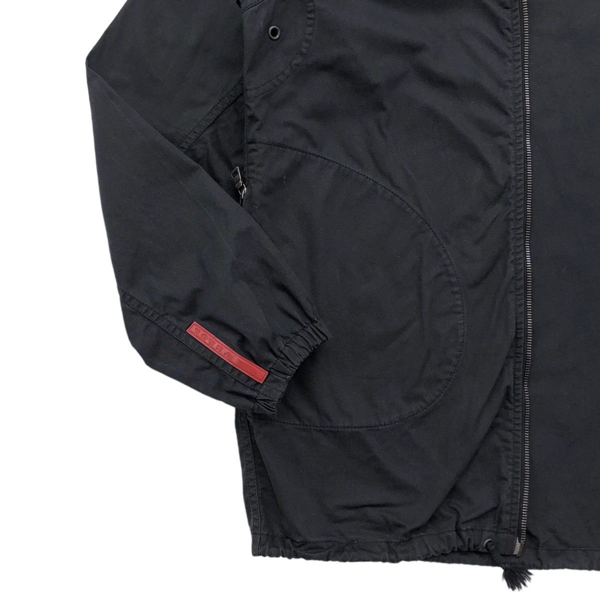 Prada Prada Sport Black Cotton Hooded Jacket Size US M / EU 48-50 / 2 - 5 Thumbnail