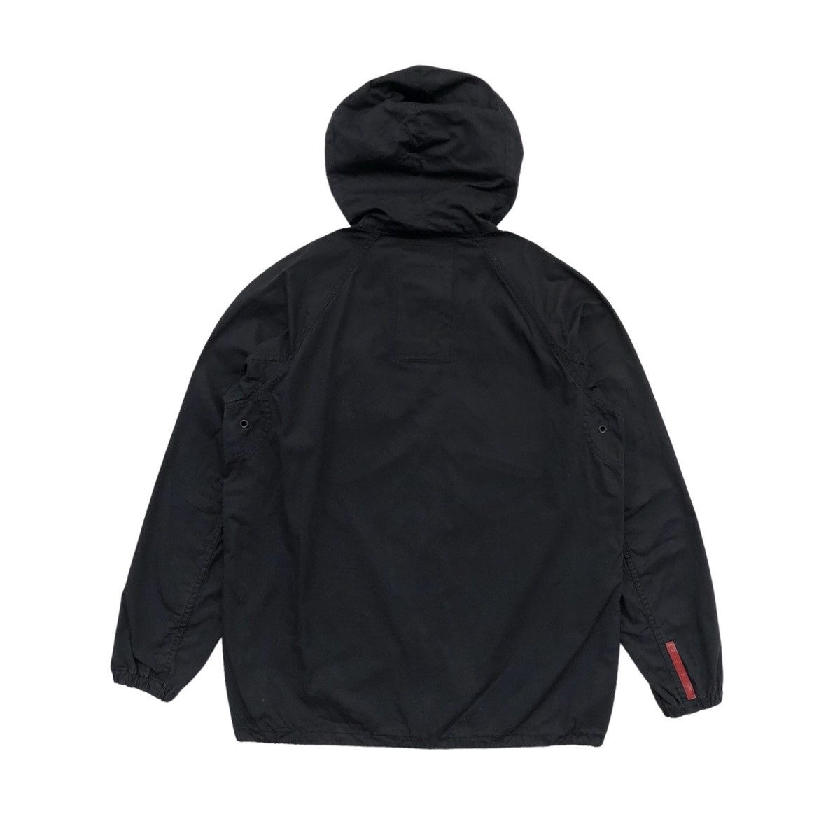 Prada Prada Sport Black Cotton Hooded Jacket Size US M / EU 48-50 / 2 - 12 Thumbnail