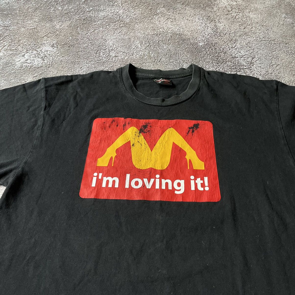 Vintage Y2K Black Graphic Tee Parody Logo Streetwear Skate Boxy XL Size US XL / EU 56 / 4 - 5 Thumbnail