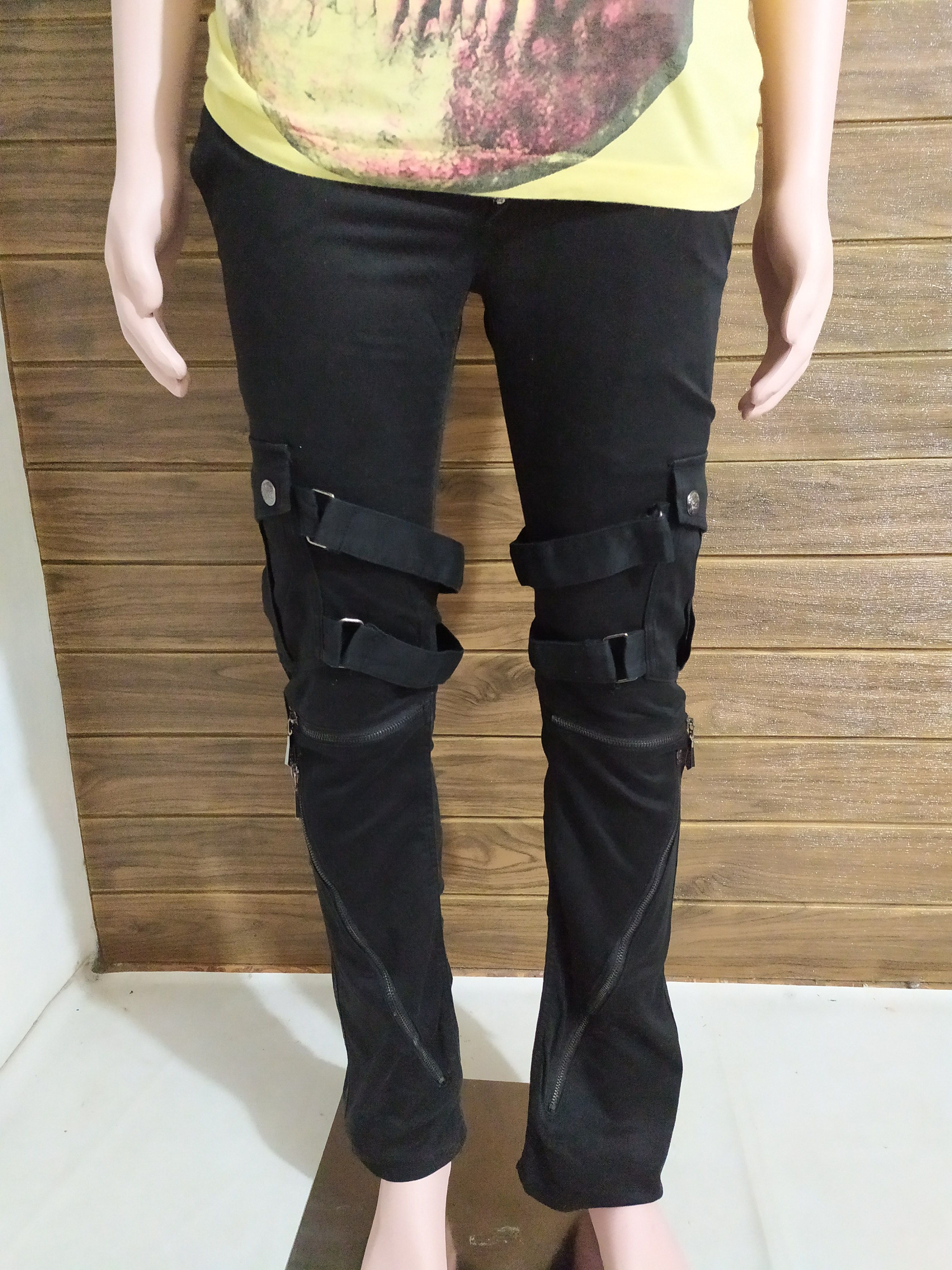 Japanese Brand 🔥BG- SHO Bondage Cargo Punk Pants Size US 29 - 10 Thumbnail