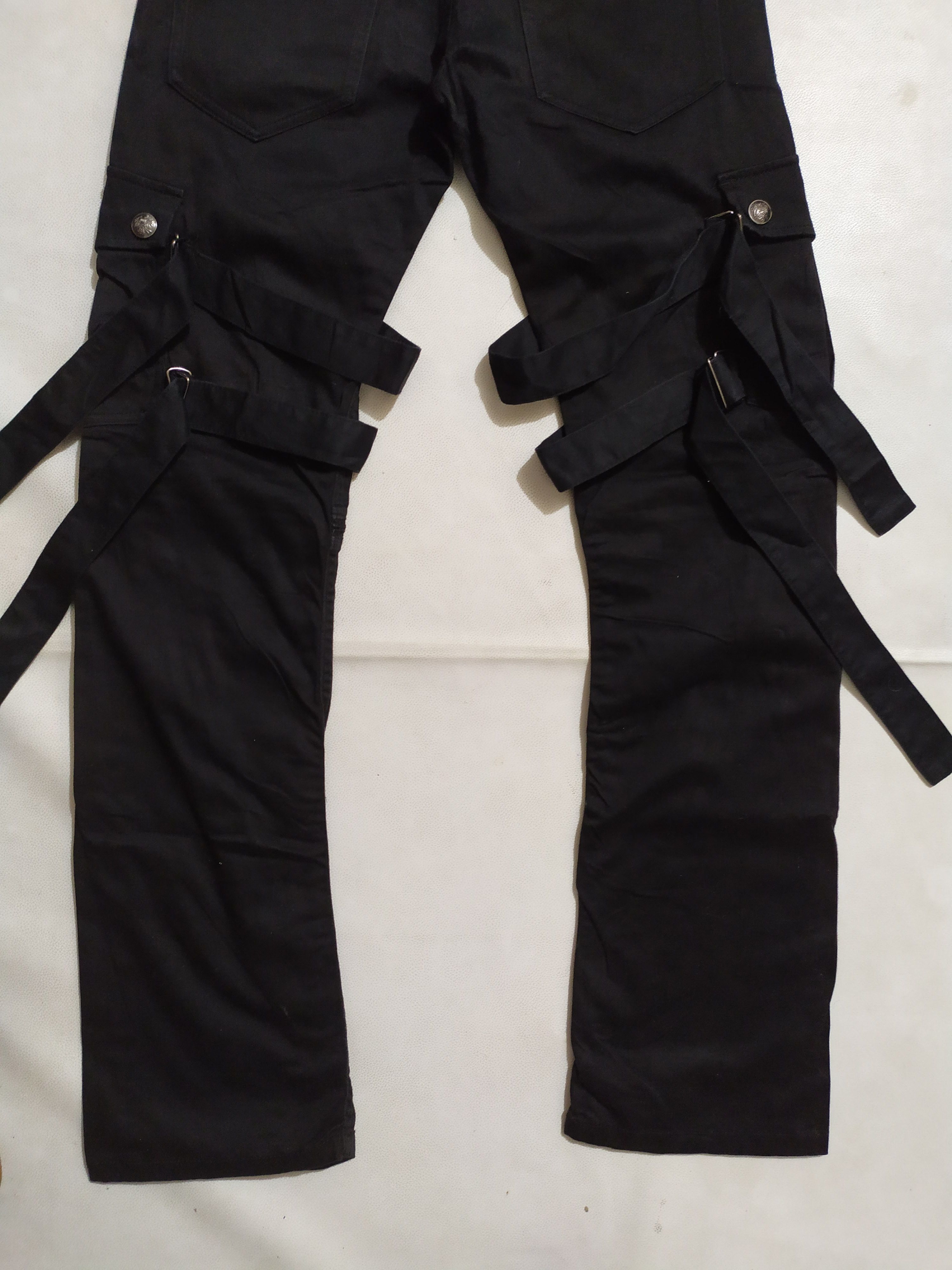 Japanese Brand 🔥BG- SHO Bondage Cargo Punk Pants Size US 29 - 7 Thumbnail