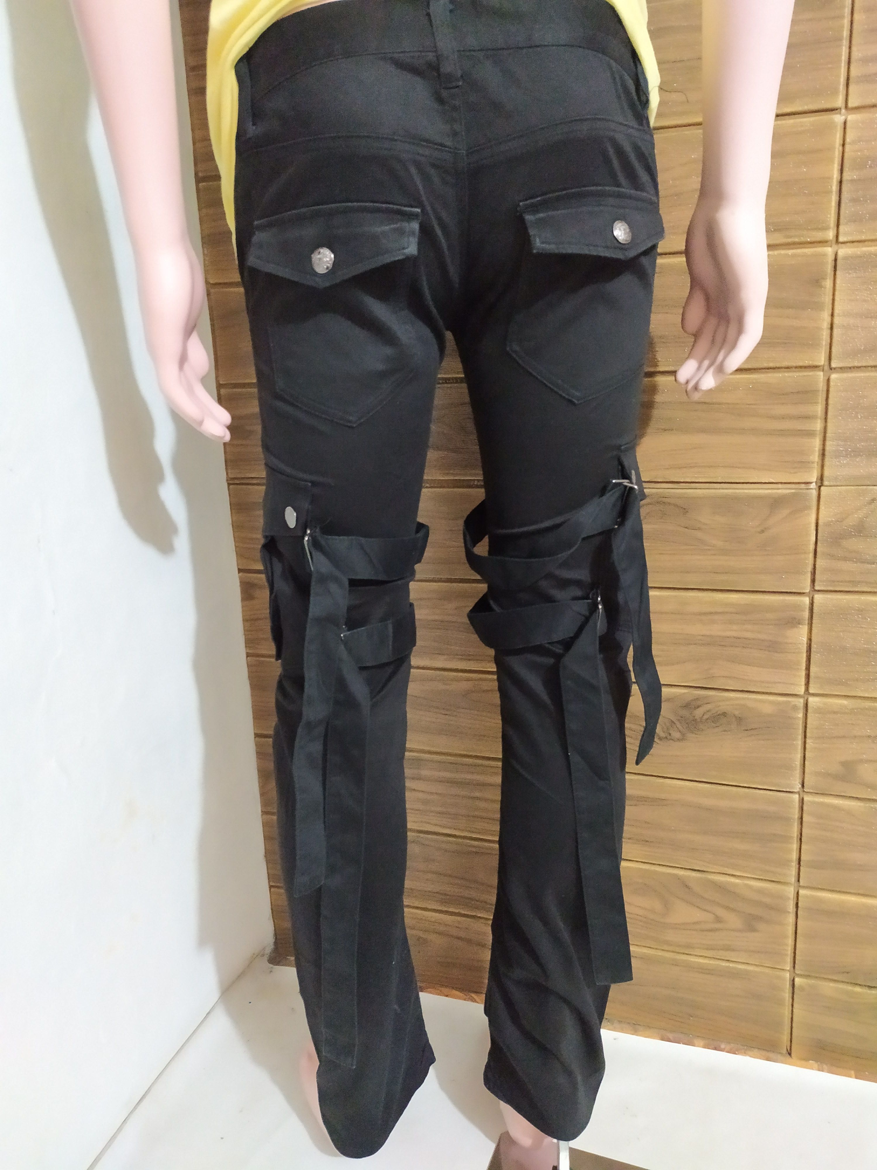 Japanese Brand 🔥BG- SHO Bondage Cargo Punk Pants Size US 29 - 12 Thumbnail