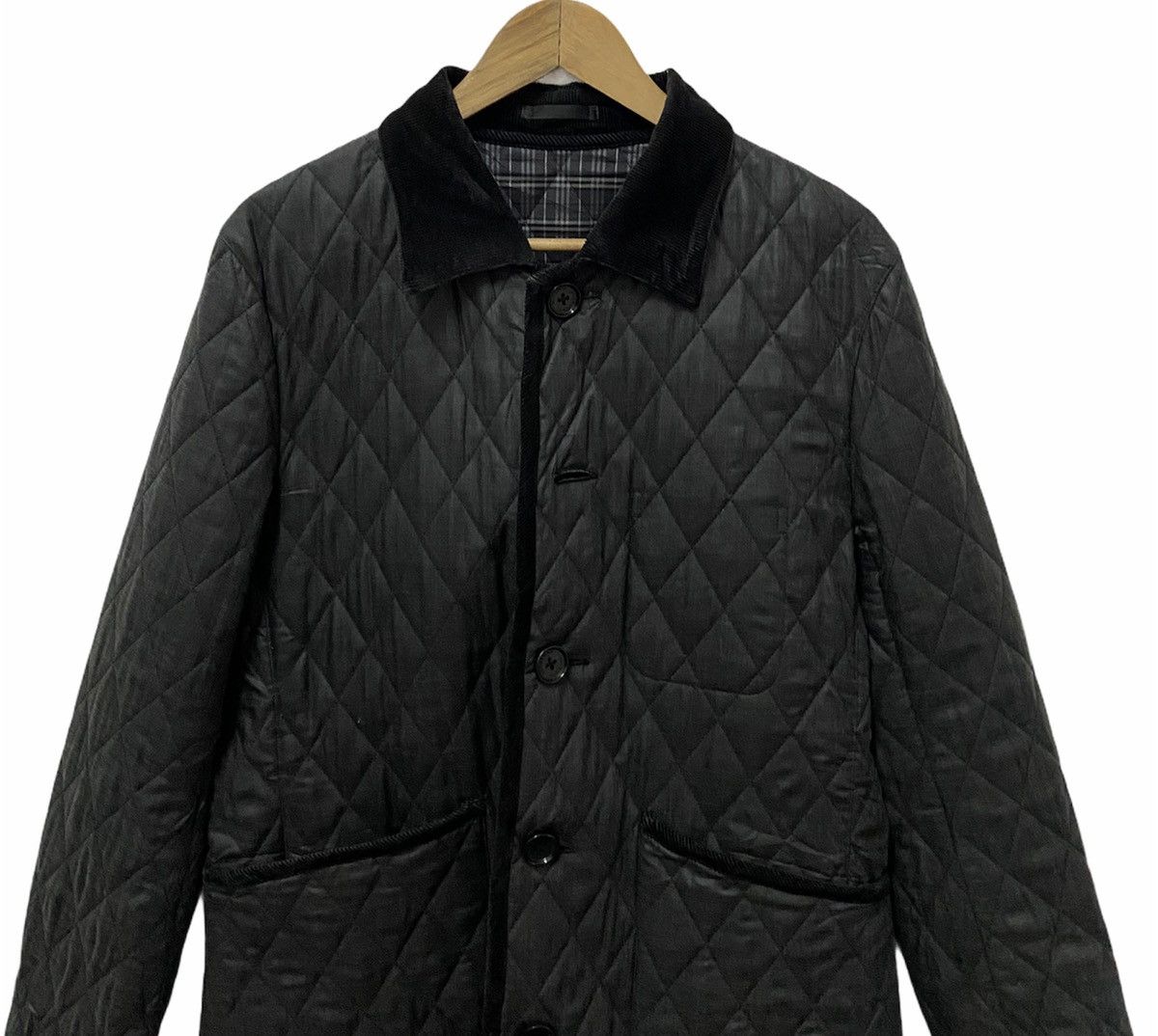 Burberry 🔥Vintage Burberry Black Label Quilted Jacket Size US M / EU 48-50 / 2 - 5 Thumbnail
