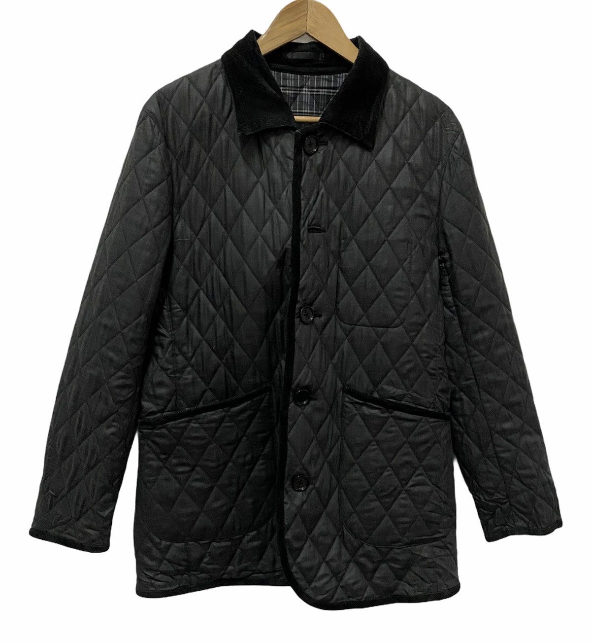 Burberry 🔥Vintage Burberry Black Label Quilted Jacket Size US M / EU 48-50 / 2 - 1 Thumbnail