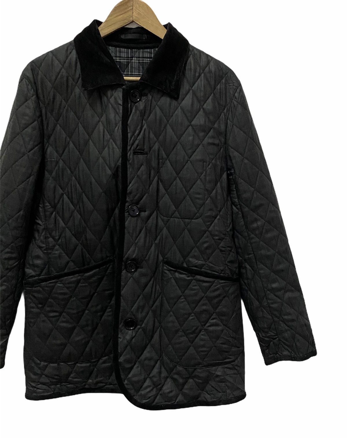 Burberry 🔥Vintage Burberry Black Label Quilted Jacket Size US M / EU 48-50 / 2 - 3 Thumbnail