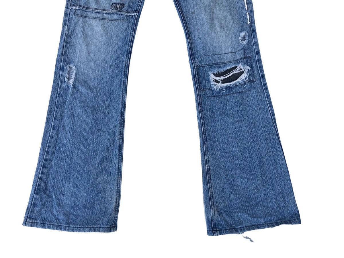 20471120 🔥Japanese 1990 Edge Rupert Distressed Flare Jeans🔥 Size US 31 - 4 Thumbnail