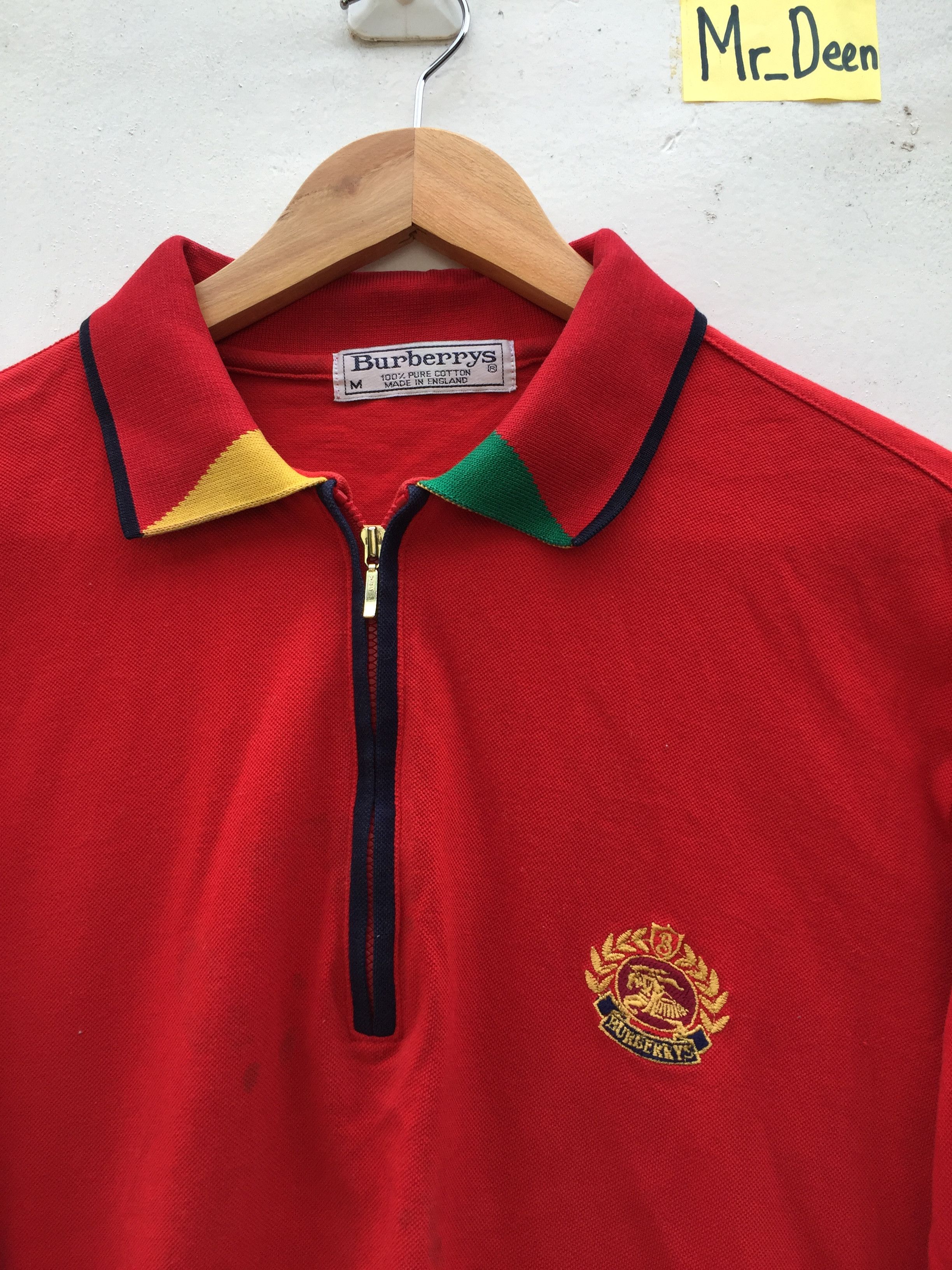 Burberry Burberry London England Polo Shirt Long Sleeve Size US M / EU 48-50 / 2 - 1 Thumbnail