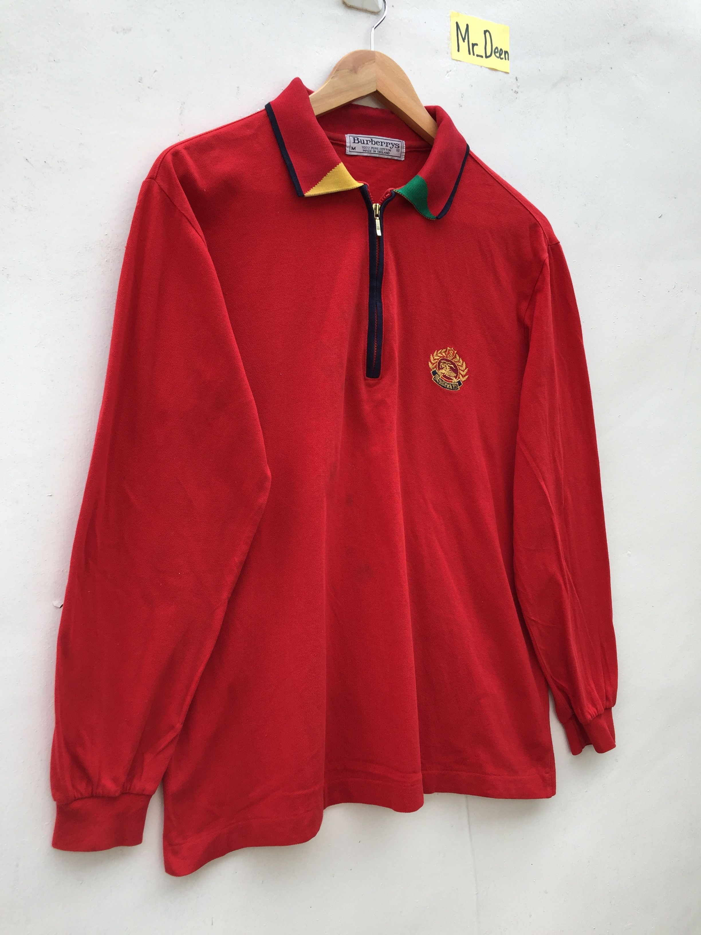 Burberry Burberry London England Polo Shirt Long Sleeve Size US M / EU 48-50 / 2 - 3 Thumbnail
