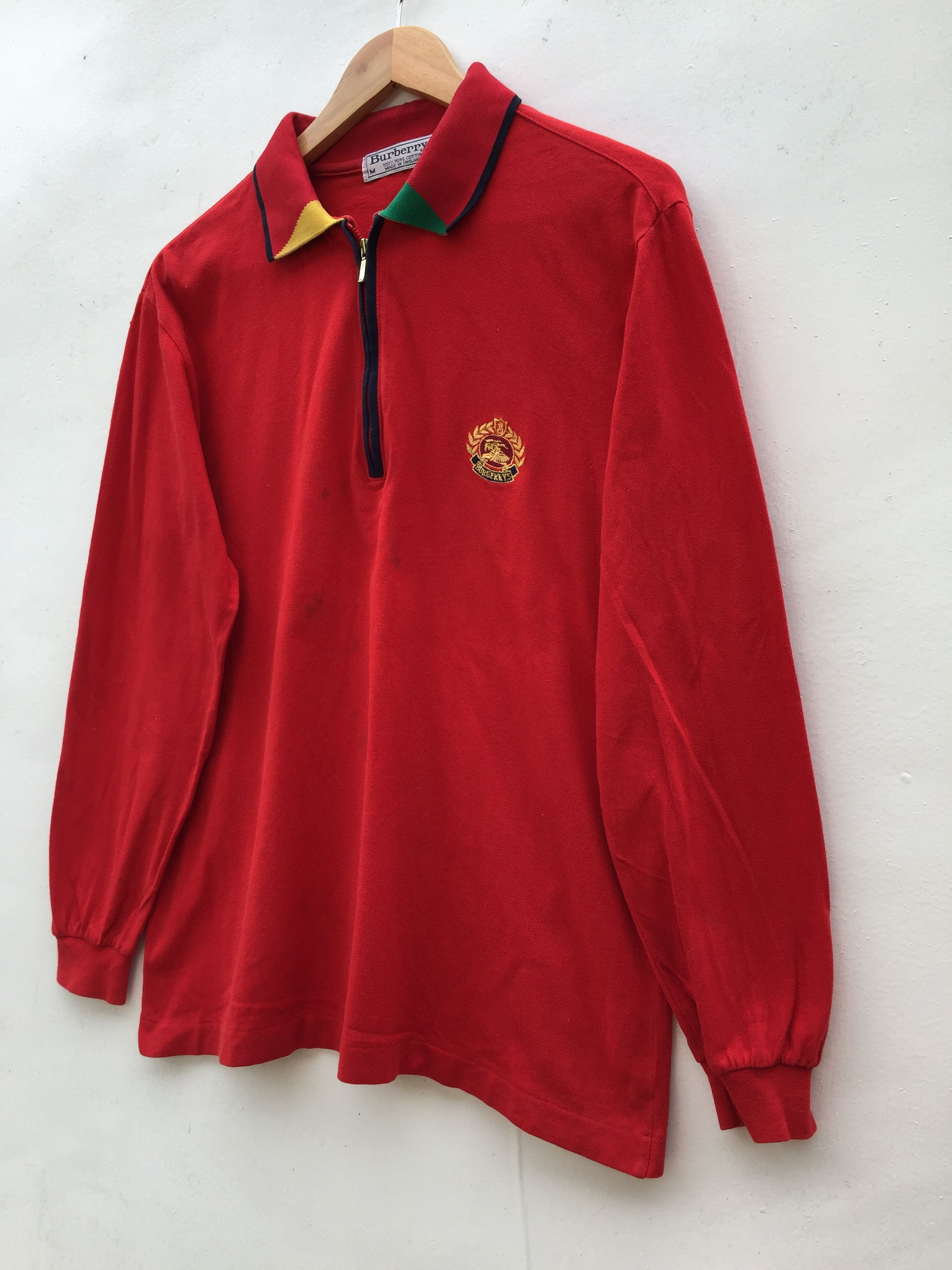 Burberry Burberry London England Polo Shirt Long Sleeve Size US M / EU 48-50 / 2 - 4 Thumbnail